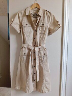 Vintage Banana Republic Safari Dress US12